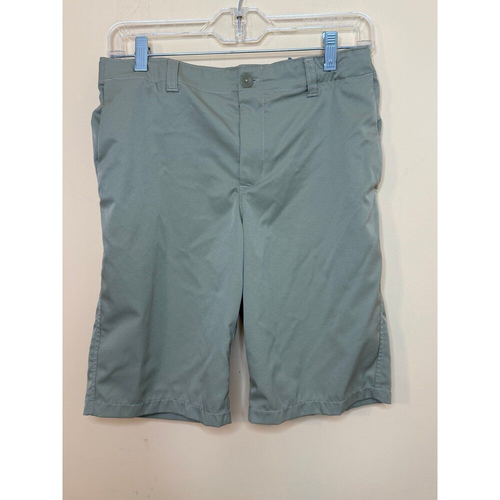 Boys under armour golf shorts tan size 16 heatgear